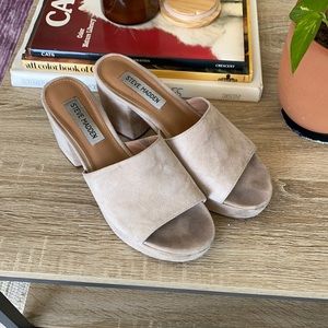 Steve Madden tan/taupe heels